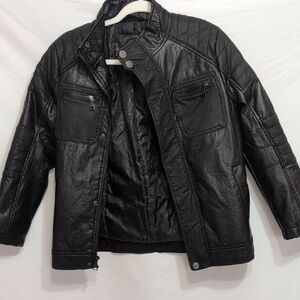 Urban Outfitters Black Leather-Style Jacket
